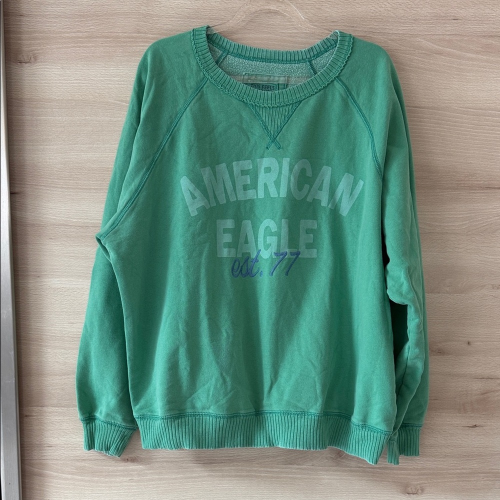 American Eagle Outfitters green Crew Neck Sweater - Picture 2 of 7